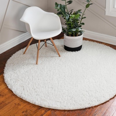 Unique Loom Davos Shag Solid Indoor Woven Area Rug