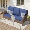 Buenhomino 6 Piece Patio Furniture Set, Wicker Patio Conversation Sets with Swivel Chairs, Outdoor Sectional Sofa Sets with 2 Ottoman for Backyard - 3 of 4