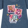 Girls' - Mattel - Girl Squad Pop Art Graphic Short Sleeve Fleece Dress - 2 of 4