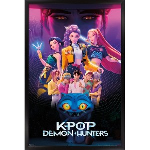 Trends International Netflix KPop Demon Hunters (2025) - Group Framed Wall Poster Prints - 1 of 4