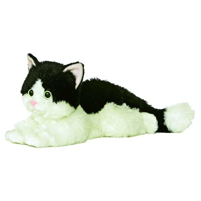 Black and 2025 white stuffed cat