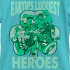 Girl's Marvel St. Patrick's Day Earth's Luckiest Heroes T-Shirt - 2 of 4