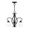 Livex Lighting Brookside 3 - Light Chandelier in  Black - 3 of 4