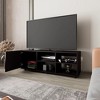 51.2" Particle Board 4-Shelf TV Stand with Door and Open Storage for Living Room and Bedroom - 2 of 4