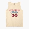 Simply Sage Market God Bless America Cherries Garment Dyed Tank - 3 of 3