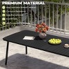 Pellebant Outdoor Dining Table Durable WPC Tabletop Aluminum Frame Patio Dining Table for Backyards Poolside Gardens - 3 of 4