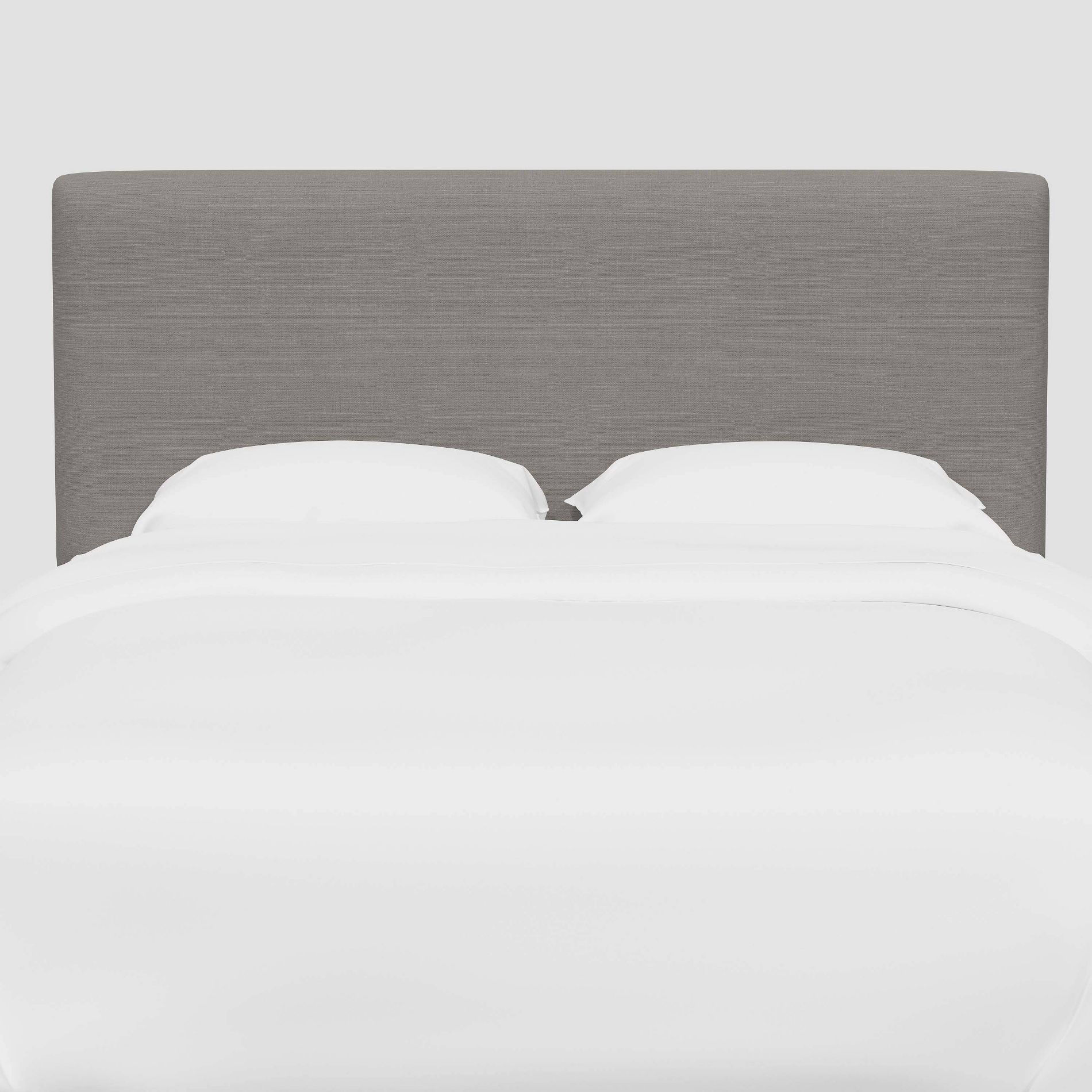 California King Olivia Headboard in Linen Gray - Threshold™: Elegant Pine Frame, Freestanding Design