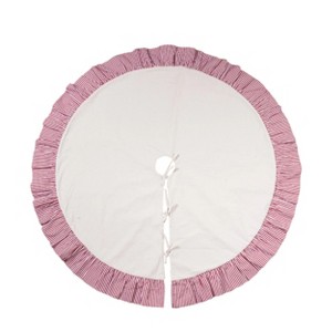 Transpac 48 in. Holiday Ruffle Tree Skirt - 1 of 3
