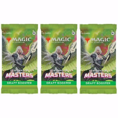 Magic the Gathering 3 Packs MTG Draft Booster Pack Lot MTG Commander Masters