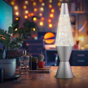 LAVA 14.5" Iridescent Glitter Novelty Table Lamp - 1 of 4