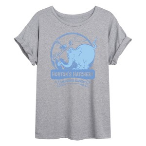 Women's - Dr. Seuss - Hortons Hatchery Oversized Graphic T-Shirt - 1 of 4
