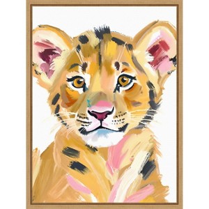 Amanti Art Tiger Baby by Ohkimiko  Framed Canvas Wall Art - 1 of 4