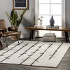 Nuloom Avril Pet Friendly Premium Machine Washable Stripe Wool Area Rug - 2 of 4
