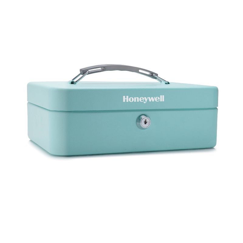 Honeywell Mobile Cash Box 816112TL Teal Blue, 1 of 7