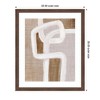 Kate and Laurel Framed Art rhythmic lines l by Nikita Jariwala, 22x26, Florence Medium Brown - 2 of 4