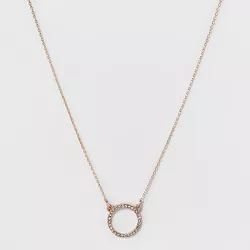 Short Pendant Necklace - A New Day™ Rose Gold