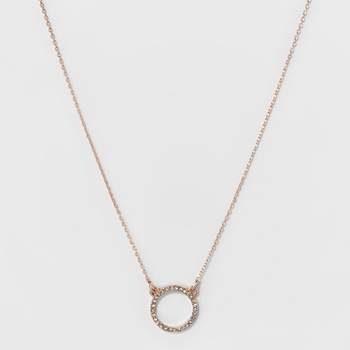 Short Pendant Necklace - A New Day™ Rose Gold