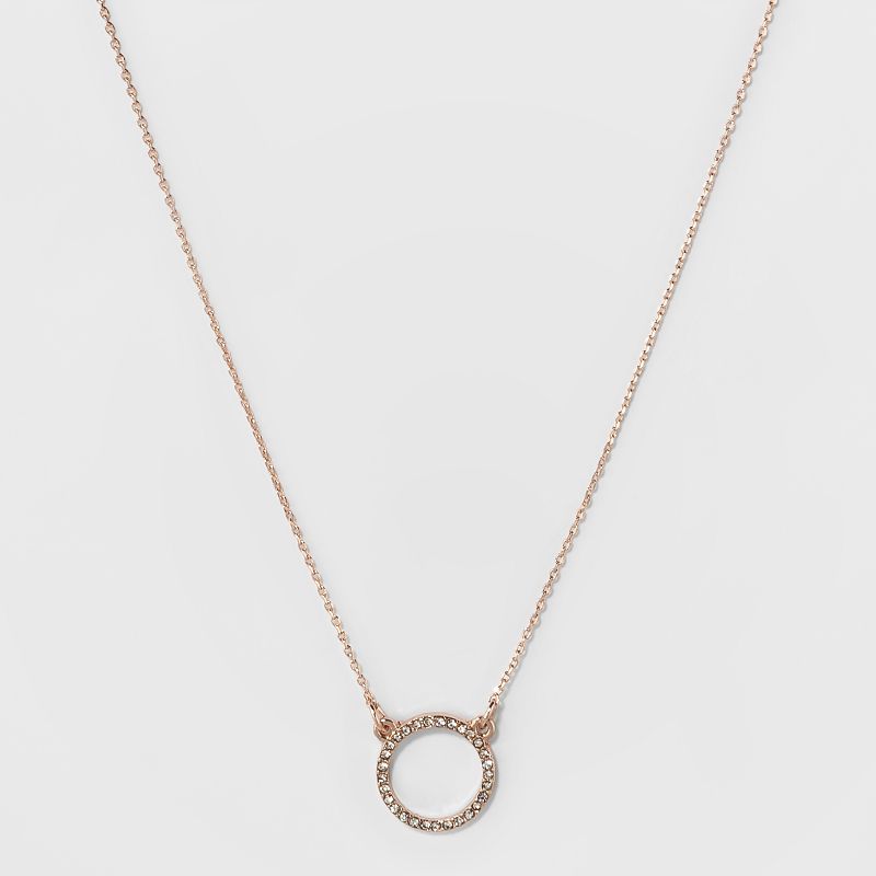 Short Pendant Necklace - A New Day&#8482; Rose Gold, 1 of 4