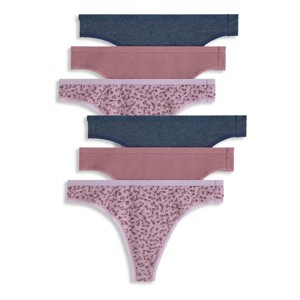 Jockey Women's Organic Cotton Stretch Logo Thong - 6 Pack - 1 of 4