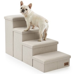 Cozy Kiss Multifunction Dog Stairs with Storage - Foldable Pet Steps and Ramp for Home and Travel - 1 of 4