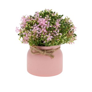 Unique Bargains Artificial Plants Orchid Bean Mini Plastic 3.35"x3.35"x7.48" 1 Pc - 1 of 4