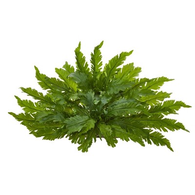 15" x 26" Artificial Fern Ledge Plant in Basket - Nearly Natural