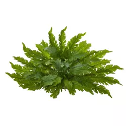 15" x 26" Artificial Fern Ledge Plant in Basket - Nearly Natural