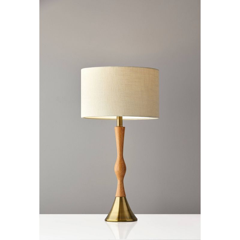 Eve Table Lamp Natural - Adesso, 1 of 8