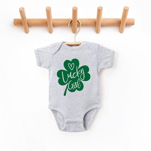 The Juniper Shop One Lucky Girl Heart Baby Bodysuit - 1 of 2