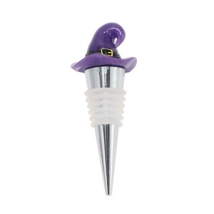 Unique Bargains Halloween Wizard Hat Silicone Stopper Aluminum Alloy TPE Resin 3.78"x1.30"x1.30" 1 Pc - 1 of 3
