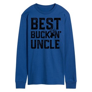 Men's - Instant Message - Best Buckin Uncle Long Sleeve Graphic T-Shirt - 1 of 4