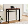 Vynxaria Contemporary 48-inch Adjustable Standing Desk Brown Laminate Surface with Black Metal Base - 2 of 4
