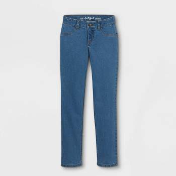 Girls' Mid-rise Knit Waist Pull-on Skinny Jeans - Cat & Jack™ : Target