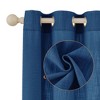Awesome Home  Linen Blend Privacy and Light Filtering Texture Grommet Pair(2 Panels) - 4 of 4