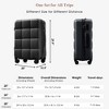 Kumasinova Hardshell ABS Luggage Set of 3,Lightweight Carry-On Spinner Suitcases with Cup Holder,Airline-Approved Luggage Set,20/24/28" - 3 of 4