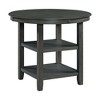 5pc Taylor Counter Height Dining Set with Shelf Base & Upholstered Chairs - Picket House Furnishings - 3 of 4