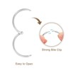 Unique Bargains Carbon Steel Loose Leaf Binder Snap Shower Curtain Rings 15 Pcs - 4 of 4