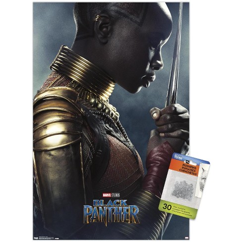 Trends International Marvel Black Panther - Okoye One Sheet Unframed Wall  Poster Print Clear Push Pins Bundle 14.725 X 22.375 : Target
