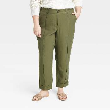A New Day Solid Green Casual Pants Size 14 - 40% off