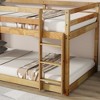 MAYEERTY Solid Wooden,Solid Rubber Wooden Twin over Twin Floor BUnk Bed with Ladder,with Bed Platform of Strengthened Slats - 2 of 4