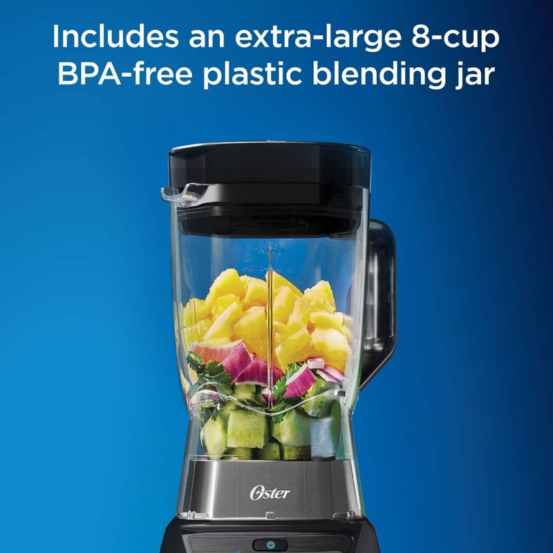 Oster Texture Select 8 Cup 1200 Watt All Metal Drive Plastic Jar Blender with 9 Settings, 4 of 7