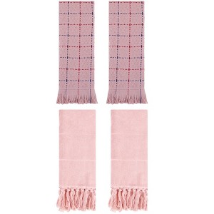 REGALWOVEN 4 Packs Cotton Absorbent Soft Decorative Turkish Bath Towel for Bathroom - 1 of 4