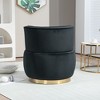 NicBex Living Room Chairs Modern Swivel Chair Round Armchairs with Wide Upholstered Velvet Accent Chair for Gaming, Reading, Living Room - 3 of 4