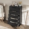 Dresser for Bedroom, Freestanding Vertical Drawer with Storage,Tall Dresser,  Wooden Closet Chest Storage for Living Room, Hallway, Entryway - 3 of 4