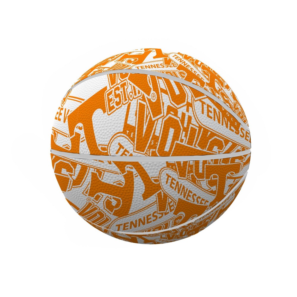 NCAA Tennessee Volunteers Abstract Mini-Size Rubber Basketball