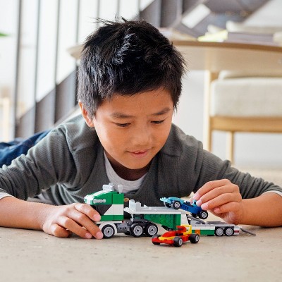 lego creator race car transporter