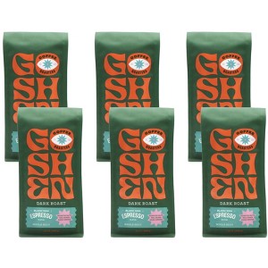 Goshen Coffee Roasters Black Dog Espresso Blend Dark Roast Whole Bean - Case of 6/12 oz - 1 of 4