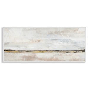 Stupell Industries Neutral Horizon Landscape Black Framed Giclee Art - 1 of 4