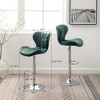 Dsvimoy Counter and Bar Stool Adjustable Swivel Barstools with Upholstered Seat for Kitchen, Gray, 25.5"*17.37"*19" - 3 of 4