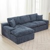 JUJABU Modular 107.9'' Sectional Sofa with Double-Layer Cushions & Storage Pockets for Living Room - 2 of 4
